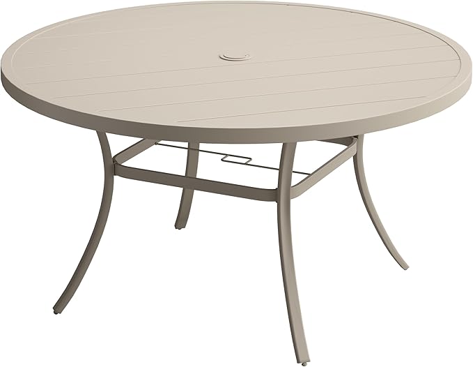 VICLLAX 60" Outdoor Round Patio Table by HOME