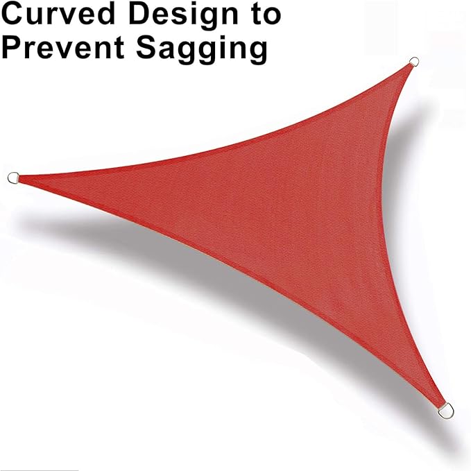 LOVE STORY Custom Size 9'x9'x9' Terra Red Sun Shade Sail Triangle Sunshade - Image 6