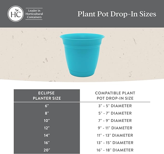 The HC Companies 16 Inch Eclipse Round Planter Pots - Image 6