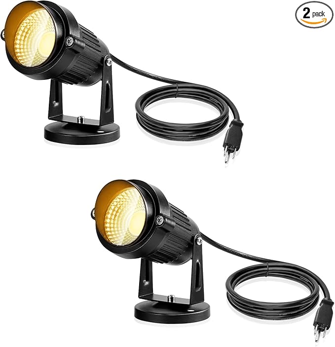 LemonBest Landscape Lights - 5W 110V Outdoor Spotlight - Waterproof IP65-3000K by LemonBest