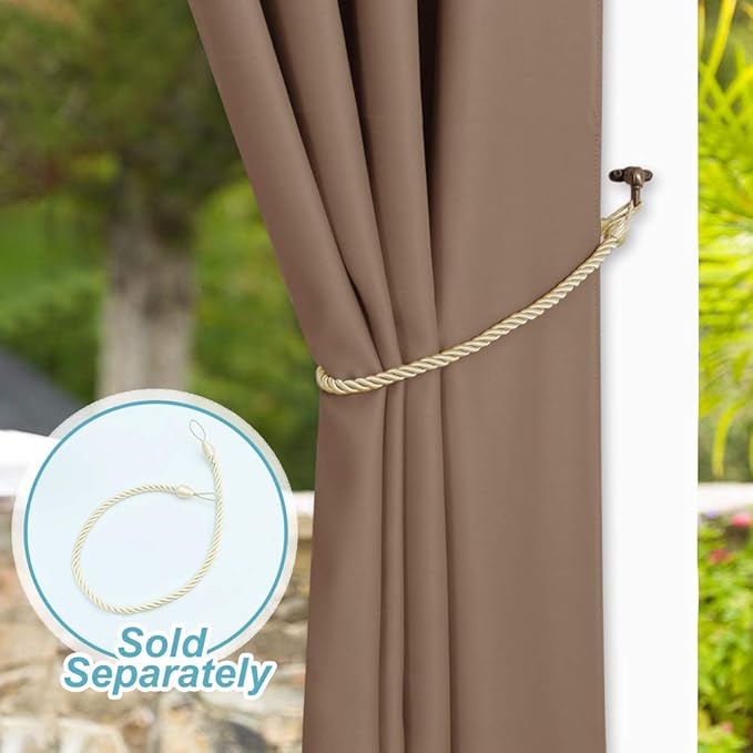 NICETOWN Room Divider Curtain for Patio 84 inch Length, Vertical Blinds - Image 7