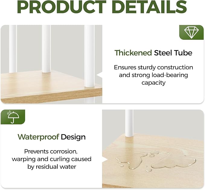 Bamworld Tall Plant Stand Indoor 6 Tier Plant Shelf - Image 5