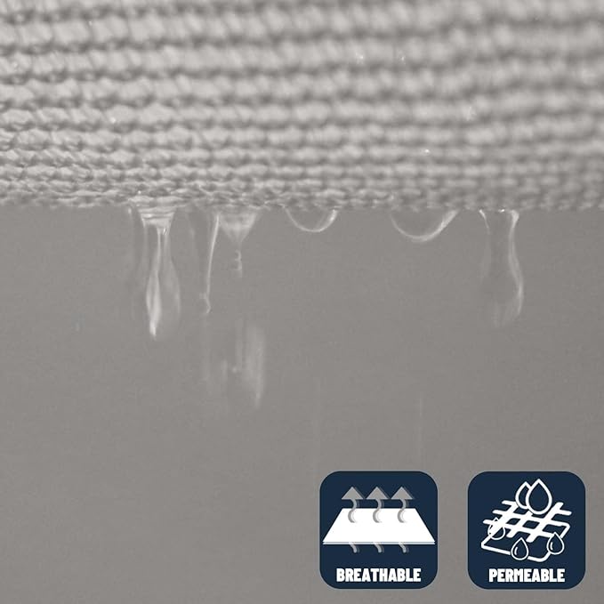 SUNNY GUARD Custom Size 7'x10' Silver Grey Sun Shade Sail Rectangle UV Block - Image 5