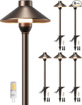 PARTPHONER Low Voltage Landscape Lighting 6-Pack, Aluminum 12V Pathway Lights by PARTPHONER
