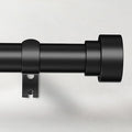 Time Forest Black Curtain Rods for Windows 28 to 48 Inch, 1 Inch Diameter by TimeForest