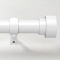 Curtain Rods for Windows 28 to 48, 1 Inch Adjustable White Heavy Duty Curtain by TimeForest