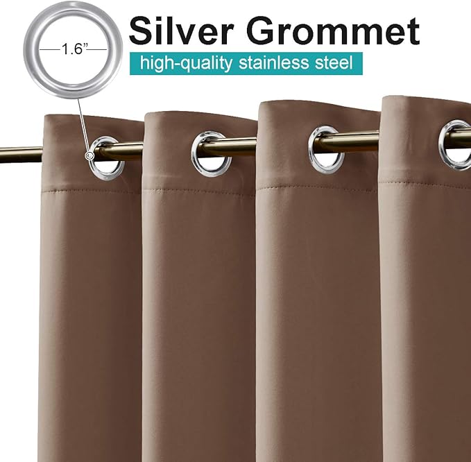 NICETOWN Sliding Door Curtain for Patio Extra Wide, Grommet Top Thermal - Image 2