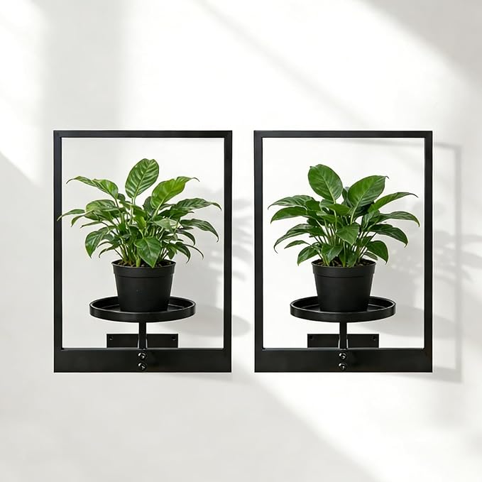 Wall Hanging Plant Stands Planter Shelves, Indoor Outdoor Window Plant Hanger - Image 9