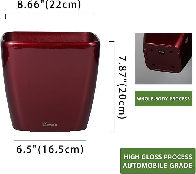 Dexceder 9x8 Self Watering Planter Indoor Outdoor, Inner Mat Design, Thickened - Image 3