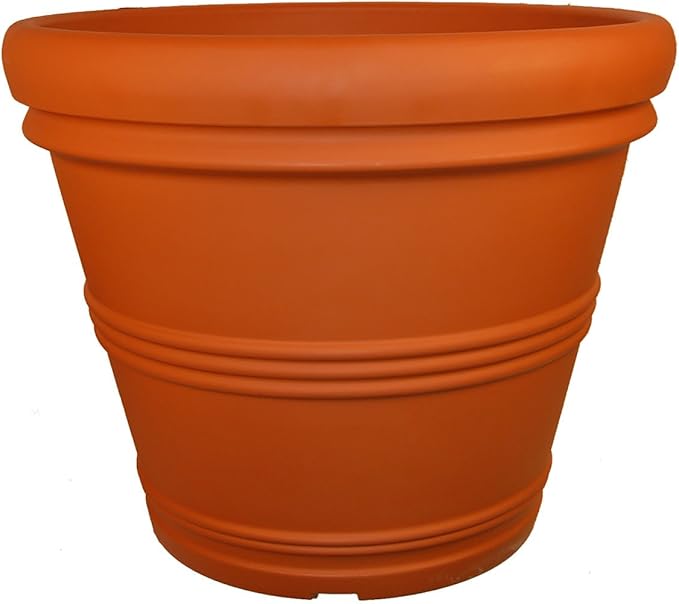 Tusco Products Rolled Rim Garden Planter, Terra Cotta by TuscoProducts
