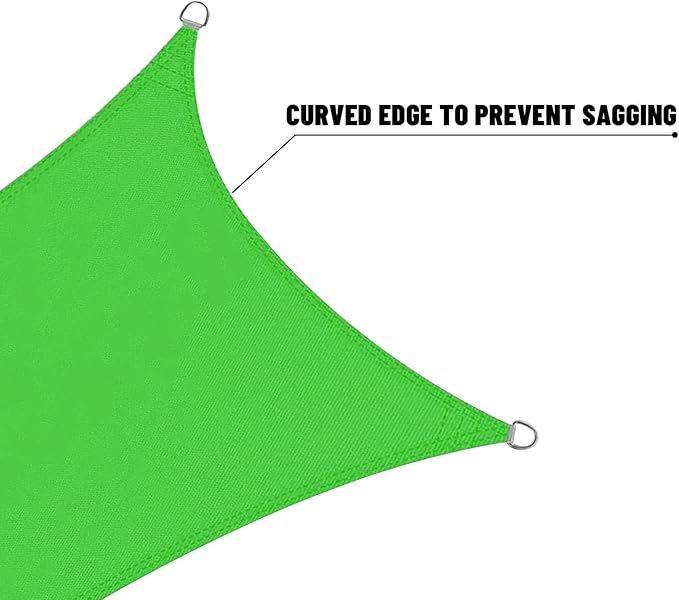 LOVE STORY Right Triangle 5'x7'x8.6' Waterproof Sun Shade Sail Canopy UV Block - Image 8