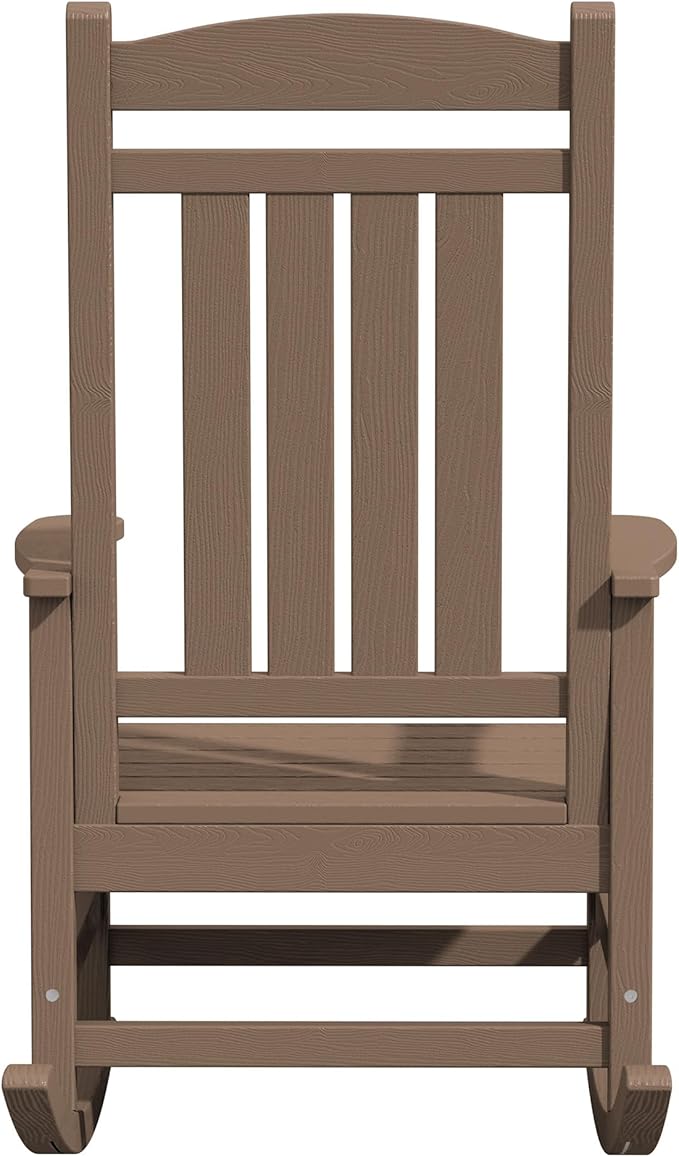 KINGYES Outdoor Rocking Chair Set of 2, High Density Polyethylene Patio Rocking - Image 12