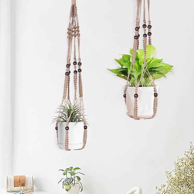 Macrame Plant Hanger Indoor Hanging - Image 4
