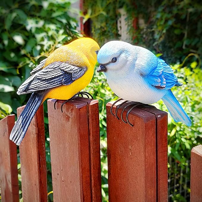 Garden Bird Statue Flower Pot Hugger Outdoor Decor - Image 9