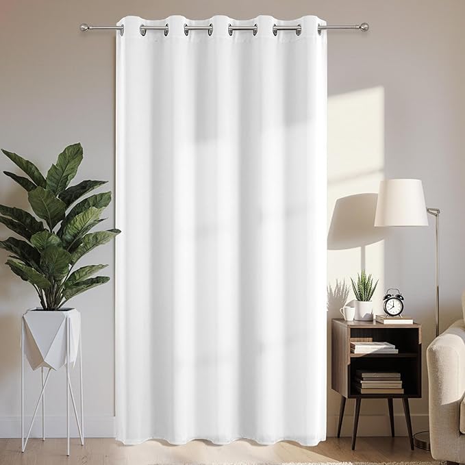 Joydeco Blackout Patio Sliding Door Curtains 84 Inches Long, Grommet Privacy by JOYDECO