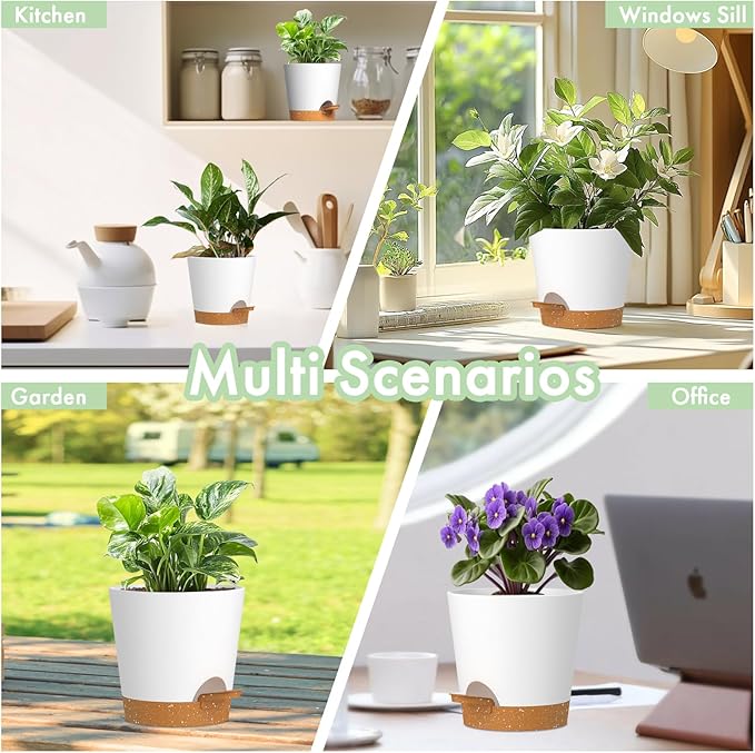 7/6.5/6/5.5/5/4 inch Self Watering Pots - Image 6
