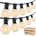 RTTY Dense-Glow Outdoor String Lights 120ft, G40 Led Patio Globe Lights by RTTY