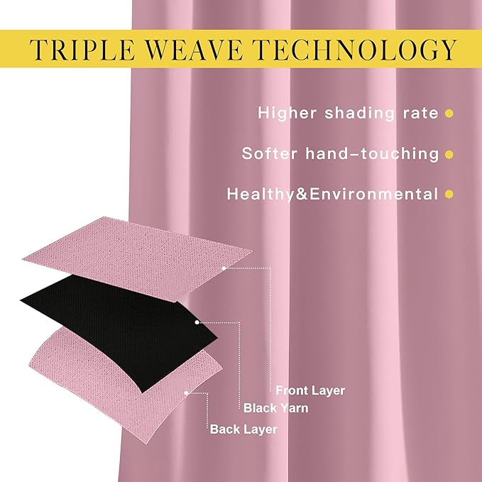 NICETOWN Blackout Room Divider Curtains - Image 3