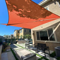 SUNLAX Sun Shade Sail 8' x 12' x 14.4' Terra Red Rectangle Canopy Sail Shade by SUNLAX