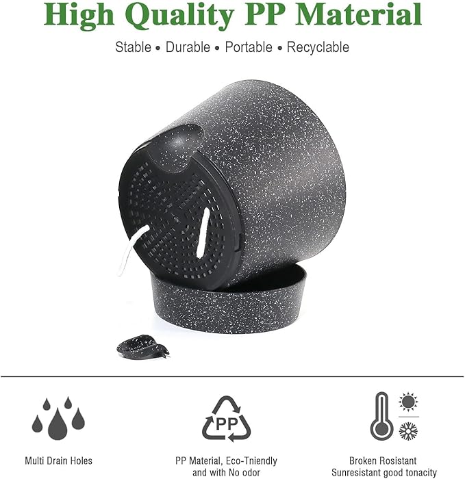 Self Watering Pots for Indoor Plants, 12 inch Planters - Image 6