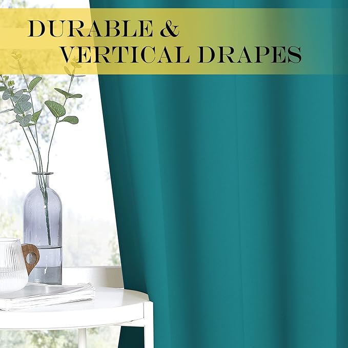 NICETOWN Blackout Drapery Curtain Panel 90 inches Long - Image 4
