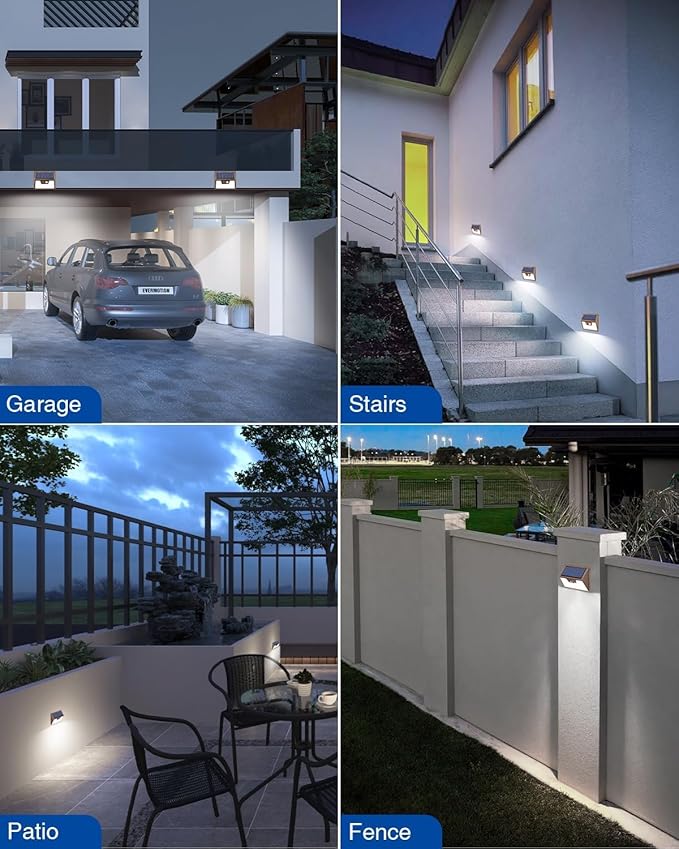 Peasur Solar Lights Outdoor Motion Sensor, Ultra-Bright 3 Mode Fence Security - Image 6