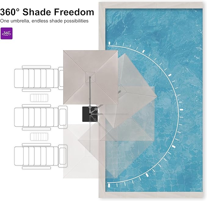 PURPLE LEAF 8 FT Outdoor Umbrella - Image 5