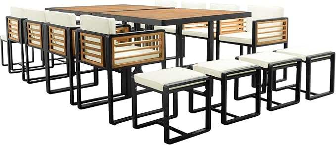 Merax 18 Pieces Outdoor Dining Set - Image 7