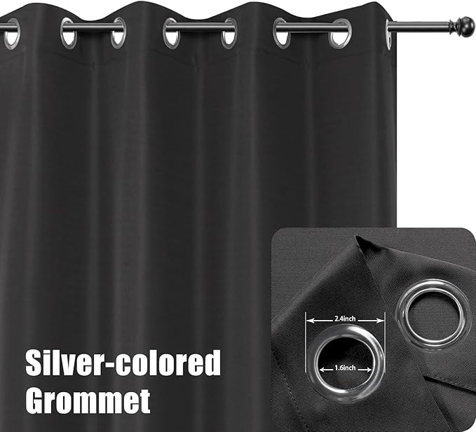 BONZER Wide Waterproof Outdoor Curtains - Image 2