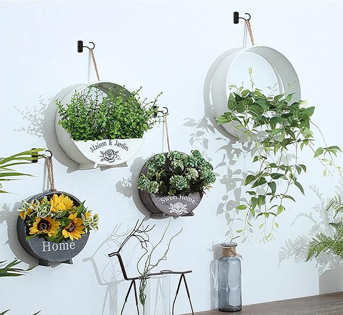 Ceiling Hooks for Hanging Plants 8Pack 4in, Wall Hooks for Plants, Hanging Bird - Image 3