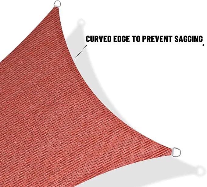 SUNNY GUARD Custom Size 14'x20' Terra Red Sun Shade Sail Rectangle UV Block - Image 7