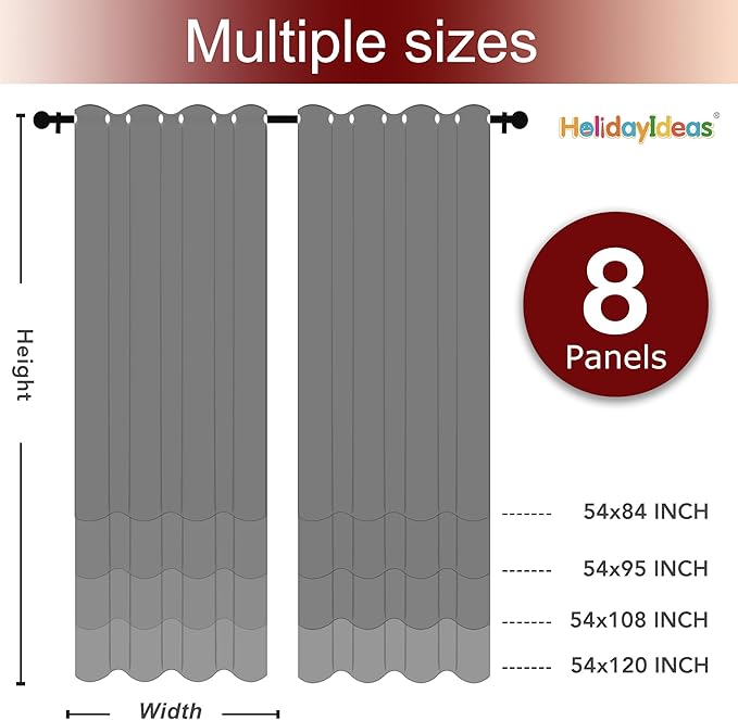 HolidayIdeas Grommet Top Outdoor Curtains - Image 6