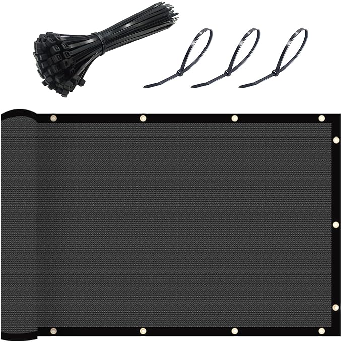 UPGRADE Fence Privacy Screen 4' x 25' Fence Commercial Shade Cover by UPGRADE