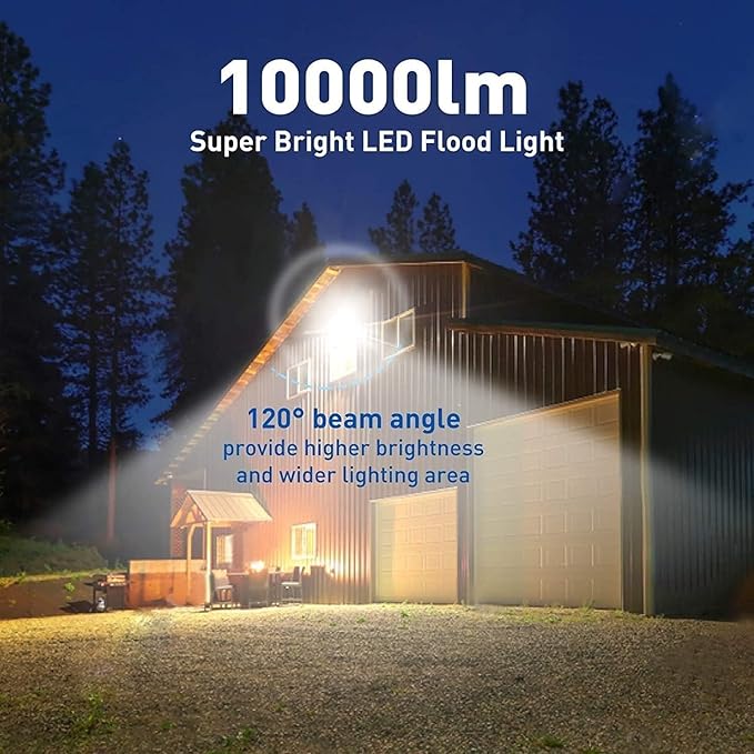 2Pack LED Flood Light Outdoor, 50W LED Work Light 5500lm - Image 3