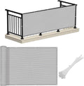 LOVE STORY 3'x10' Gray Balcony Screen Privacy Fence Cover UV Protection by LOVESTORY