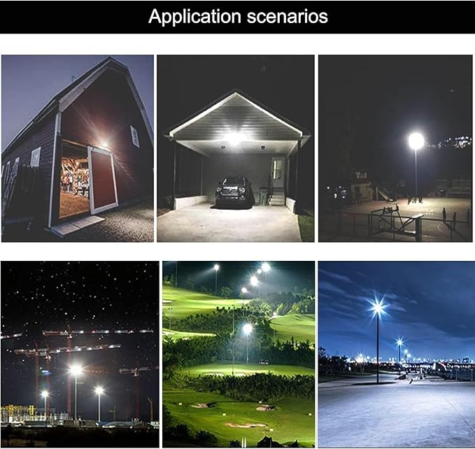 2Pack LED Flood Light Outdoor, 50W LED Work Light 5500lm - Image 7