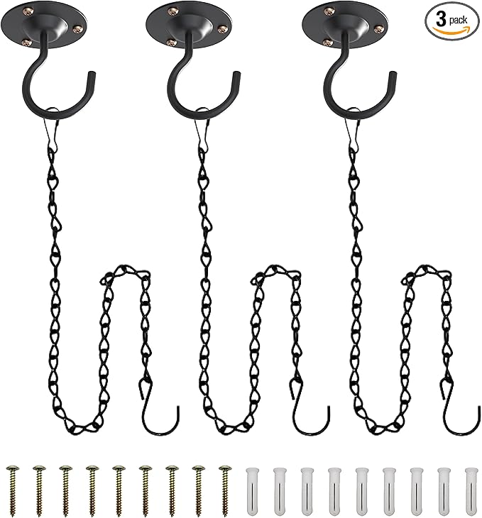 NACETURE Ceiling Hooks for Hanging Plants 3 Pack by NACETURE