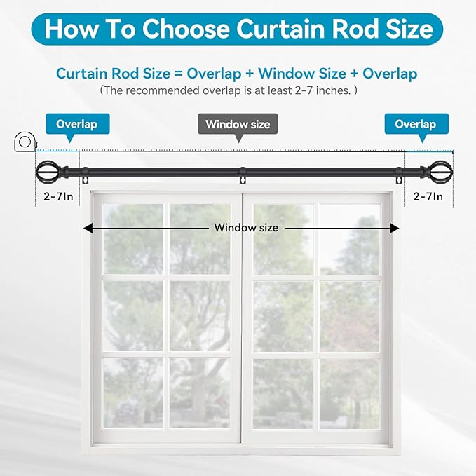 Curtain Rods for Windows 28 to 60 Inch - Image 4