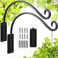 16 Inch Plant Hangers Outdoor 2 Pack, Plant Hanging Hook Bracket by GESTONE