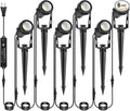 Low Voltage Landscape Lighting, 6 Pack Outdoor Spot Lights by IRISECO