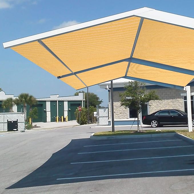 Eden's Decor 4' x 5' Wheat Sun Shade Sail Rectangular Straight Flat Edge - Image 6