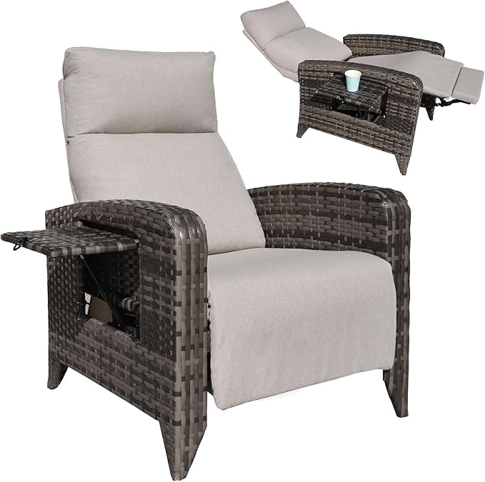 Outdoor Recliner Chairs Set of 2 Reclining Patio Chairs by zzw