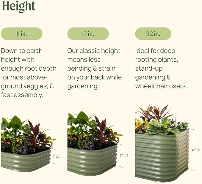 Vego garden Raised Garden Bed Kit, Pearl White - Image 7