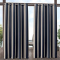 Exclusive Home Canopy Stripe Indoor/Outdoor Grommet Top Curtain Panel by Exclusive+Home