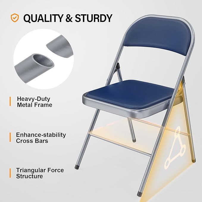 VINGLI 20 Pack Folding Chairs - Image 4
