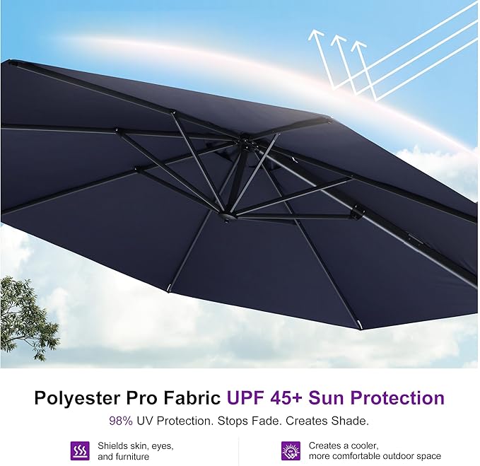 PURPLE LEAF 10 Feet Patio Umbrella - Image 7