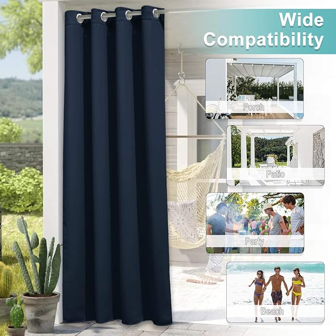 NICETOWN Indoor Blackout Outdoor Curtain - Image 6