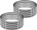2PCS 2x2x1FT Galvanized Raised Garden Bed Kit, Vegetable Boxes-Round Metal by DIIYIV
