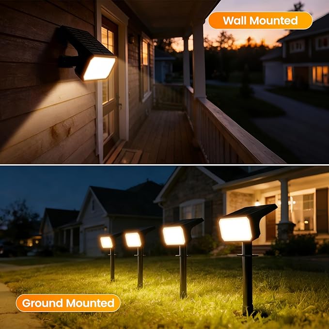 Fabrito 8 Pack Solar Spot Lights Outdoor Waterproof IP67, Dusk to Dawn - Image 5