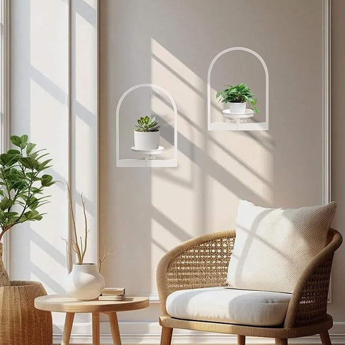 Wall Planters for Indoor Plants Window Plant Shelves Set of 2 - Image 7